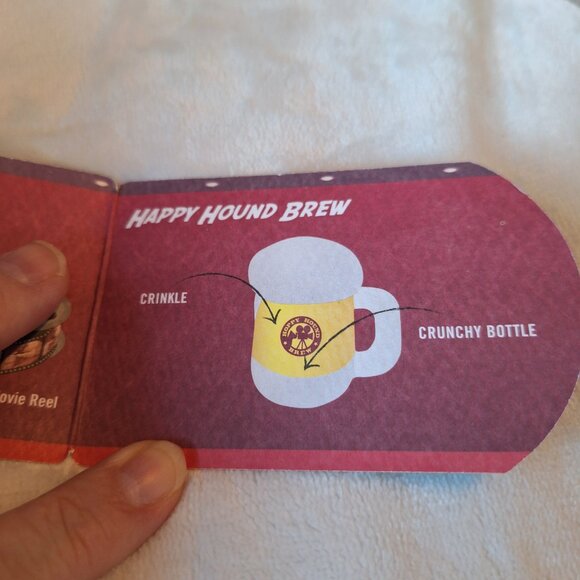 P.L.A.Y.'s Hollywoof Cinema Happy Hound Brew Fun Dog Toy New Crinkle Crunchy - Picture 7 of 8